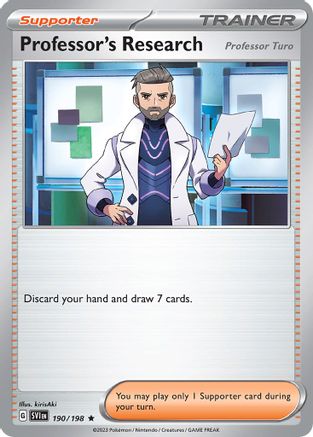 [PKM] Professor's Research (190/198) (Theme Deck Exclusive) [Scarlet & Violet: Base Set]