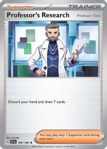 [PKM] Professor's Research (190/198) (Theme Deck Exclusive) [Scarlet & Violet: Base Set]