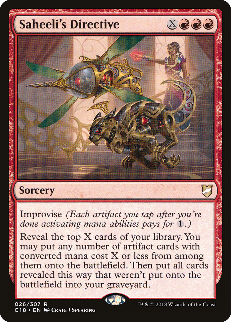 {R} Saheeli's Directive [Commander 2018][C18 026]