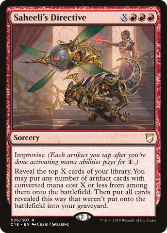 {R} Saheeli's Directive [Commander 2018][C18 026]