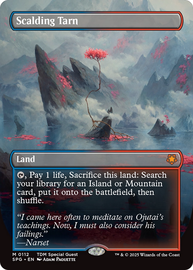 {R} Scalding Tarn (Borderless) [Tarkir: Dragonstorm Special Guests][SPG 112]