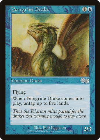 {C} Peregrine Drake [Urza's Saga][USG 088]