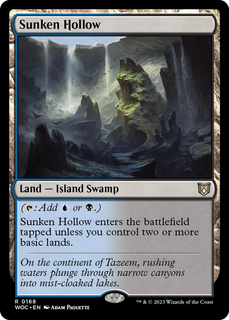 {R} Sunken Hollow [Wilds of Eldraine Commander][WOC 168]