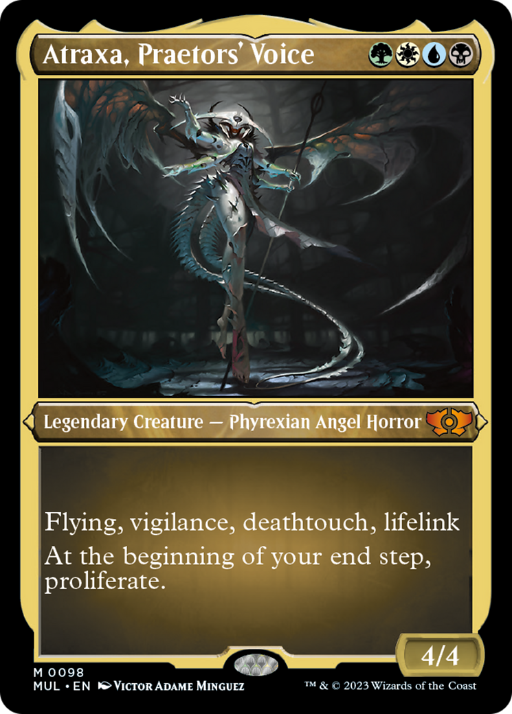 {R} Atraxa, Praetors' Voice (Foil Etched) [Multiverse Legends][MUL 098]