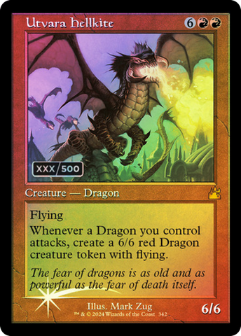 {R} Utvara Hellkite (Retro) (Serialized) [Ravnica Remastered][SR RVR 342]