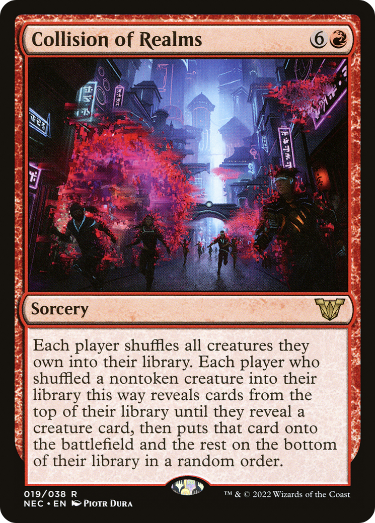 {R} Collision of Realms [Kamigawa: Neon Dynasty Commander][NEC 019]