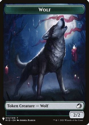 {T} Wolf // Vampire Double-Sided Token [Secret Lair: From Cute to Brute Tokens][TSLD 000]