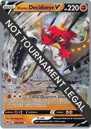 [PKM] Hisuian Decidueye V (083/189) (ADP - Ondrej Skubal) [World Championships 2022]