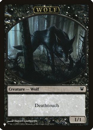 {T} Wolf // Cat Double-Sided Token [Secret Lair: From Cute to Brute Tokens][TSLD 000]