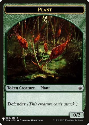 {T} Plant // Chandra, Roaring Flame Emblem Double-Sided Token [Secret Lair: From Cute to Brute Tokens][TSLD 000]