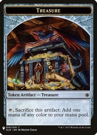 {T} Treasure // Golem Double-Sided Token [Secret Lair: From Cute to Brute Tokens][TSLD 000]