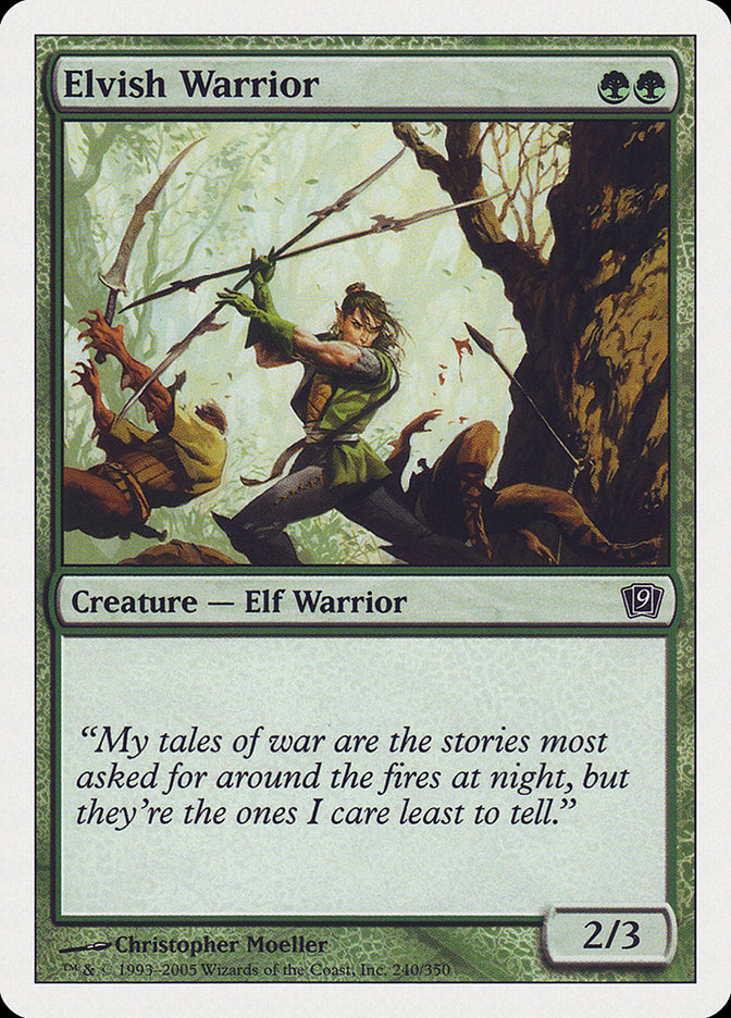 {C} Elvish Warrior [Ninth Edition][9ED 240]