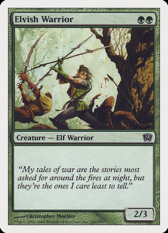 {C} Elvish Warrior [Ninth Edition][9ED 240]