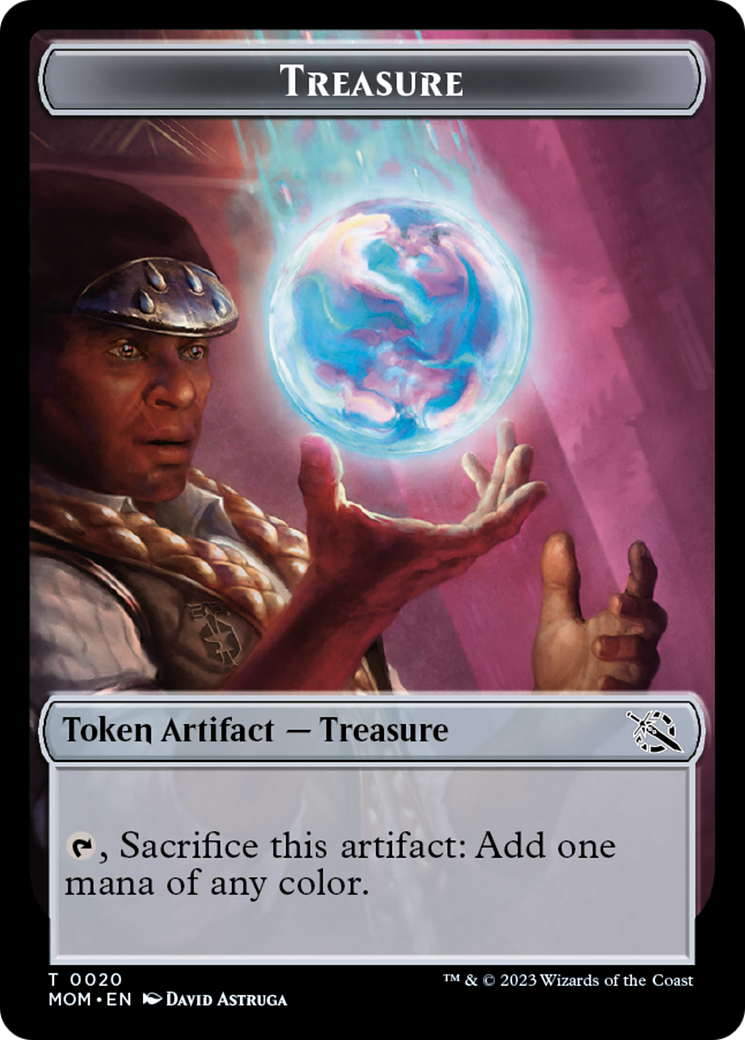 {T} Spirit (9) // Treasure Double-Sided Token [March of the Machine Commander Tokens][TMOC 9//20]
