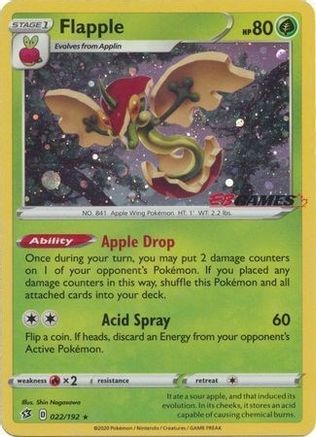 [PKM] Flapple (022/192) (EB Games Exclusive) [Sword & Shield: Rebel Clash]