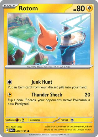 [PKM] Rotom (070/198) (Theme Deck Exclusive) (Cosmos Holo) [Scarlet & Violet: Base Set]