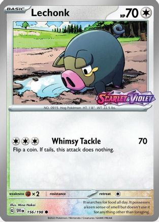 [PKM] Lechonk (156/198) (Best Buy Promo) [Scarlet & Violet: Base Set]
