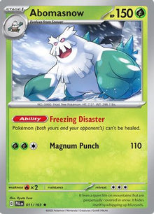 [PKM] Abomasnow (011/193) [Scarlet & Violet: Paldea Evolved]