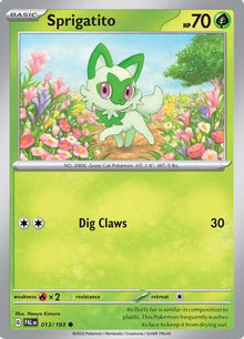 [PKM] Sprigatito (013/193) [Scarlet & Violet: Paldea Evolved]