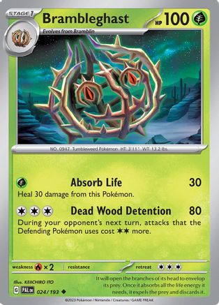 [PKM-C] Brambleghast (024/193) [Scarlet & Violet: Paldea Evolved]