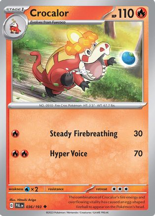 [PKM-C] Crocalor (036/193) [Scarlet & Violet: Paldea Evolved]