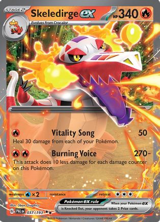 [PKM] Skeledirge ex (037/193) [Scarlet & Violet: Paldea Evolved]