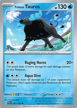 [PKM-C] Paldean Tauros (041/193) [Scarlet & Violet: Paldea Evolved]