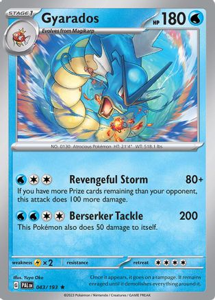 [PKM-R] Gyarados (043/193) [Scarlet & Violet: Paldea Evolved]