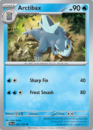 [PKM-C] Arctibax (059/193) [Scarlet & Violet: Paldea Evolved]