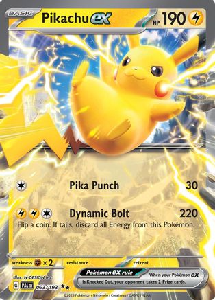 [PKM] Pikachu ex (063/193) [Scarlet & Violet: Paldea Evolved]