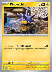 [PKM] Pincurchin (072/193) [Scarlet & Violet: Paldea Evolved]