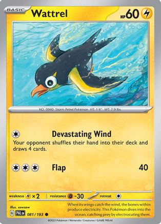 [PKM] Wattrel (081/193) [Scarlet & Violet: Paldea Evolved]