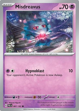 [PKM] Misdreavus (087/193) [Scarlet & Violet: Paldea Evolved]