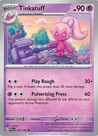 [PKM] Tinkatuff (104/193) [Scarlet & Violet: Paldea Evolved]
