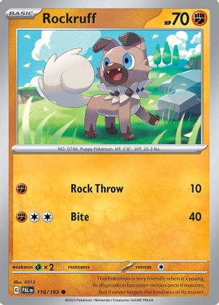 [PKM-C] Rockruff (116/193) [Scarlet & Violet: Paldea Evolved]