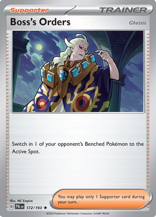 [PKM] Boss's Orders (172/193) [Scarlet & Violet: Paldea Evolved]