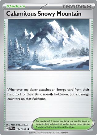 [TR] Calamitous Snowy Mountain (174/193) [Scarlet & Violet: Paldea Evolved]