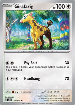 [PKM-C] Girafarig (154/193) [Scarlet & Violet: Paldea Evolved]