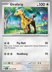 [PKM] Girafarig (154/193) [Scarlet & Violet: Paldea Evolved]