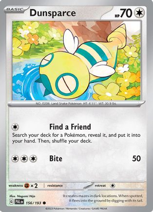 [PKM] Dunsparce (156/193) [Scarlet & Violet: Paldea Evolved]