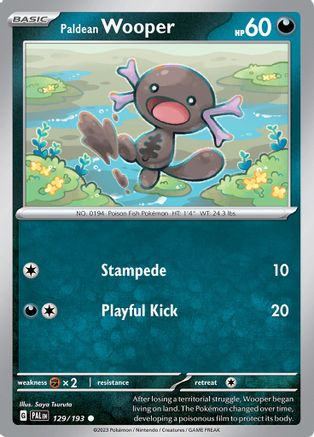 [PKM] Paldean Wooper (129/193) [Scarlet & Violet: Paldea Evolved]