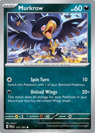 [PKM-C] Murkrow (131/193) [Scarlet & Violet: Paldea Evolved]