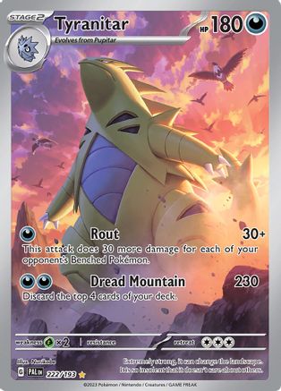[PKM-R] Tyranitar (222/193) [Scarlet & Violet: Paldea Evolved]