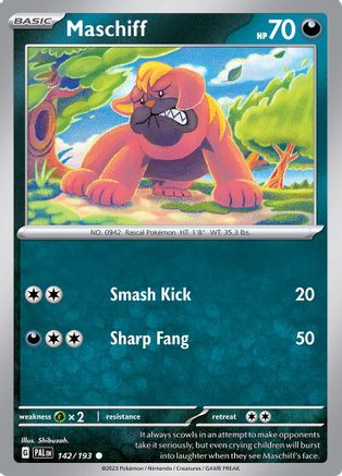 [PKM] Maschiff (142/193) [Scarlet & Violet: Paldea Evolved]