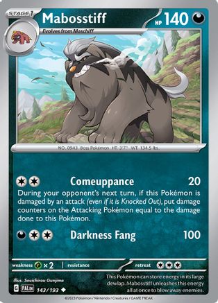 [PKM] Mabosstiff (143/193) [Scarlet & Violet: Paldea Evolved]