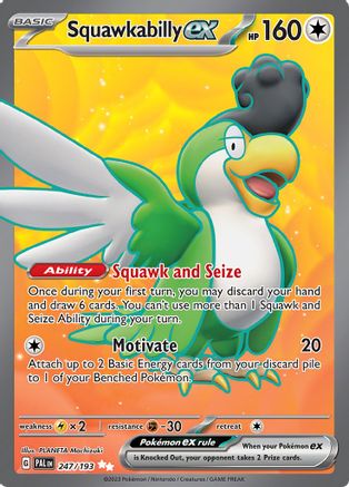 [PKM] Squawkabilly ex (247/193) [Scarlet & Violet: Paldea Evolved]
