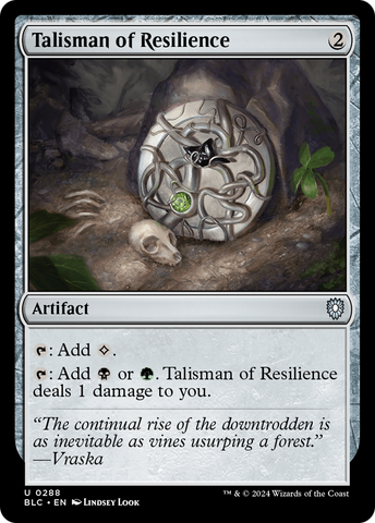 {C} Talisman of Resilience [Bloomburrow Commander][BLC 288]