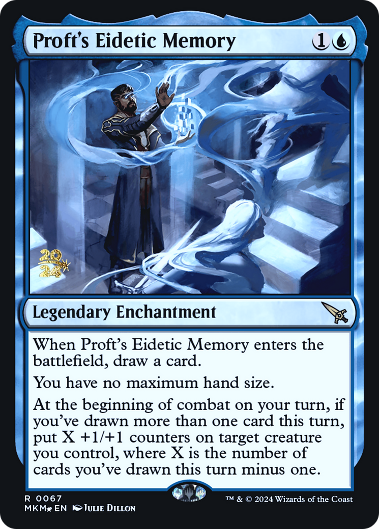 {R} Proft's Eidetic Memory [Murders at Karlov Manor Prerelease Promos][PR MKM 067]