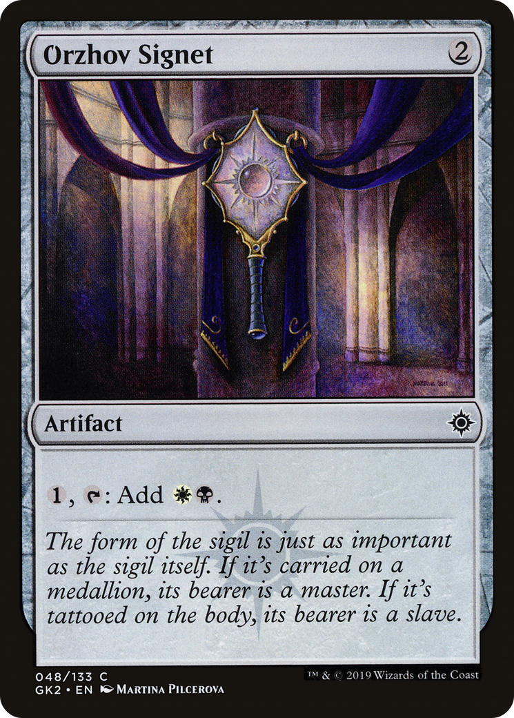 {C} Orzhov Signet [Ravnica Allegiance Guild Kit][GK2 048]