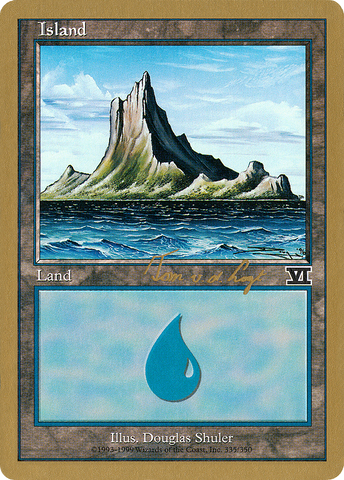 {B}[GB WC00 TVDL335] Island (tvdl335) (Tom van de Logt) [World Championship Decks 2000]